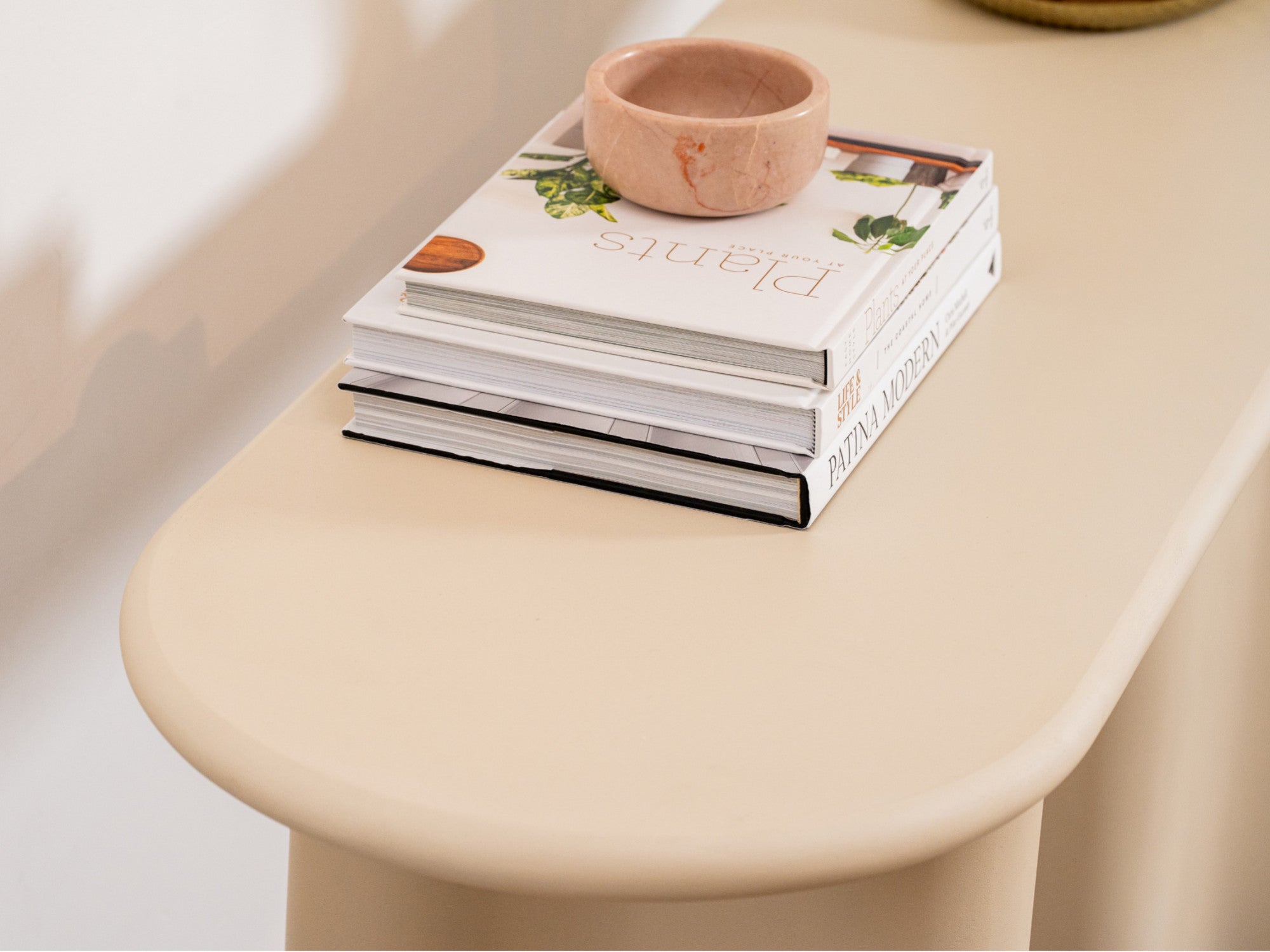 Coastal Console Table – Pebble | Micro-Cement Coated MDF