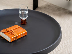 Fendi Coffee Table Set – Black | Powder-Coated Metal (Set of 2)