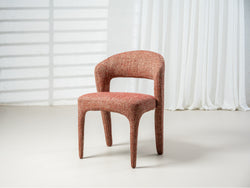Seville Dining Chair – Sunset | Textured Fabric Upholstery (Set of 2)