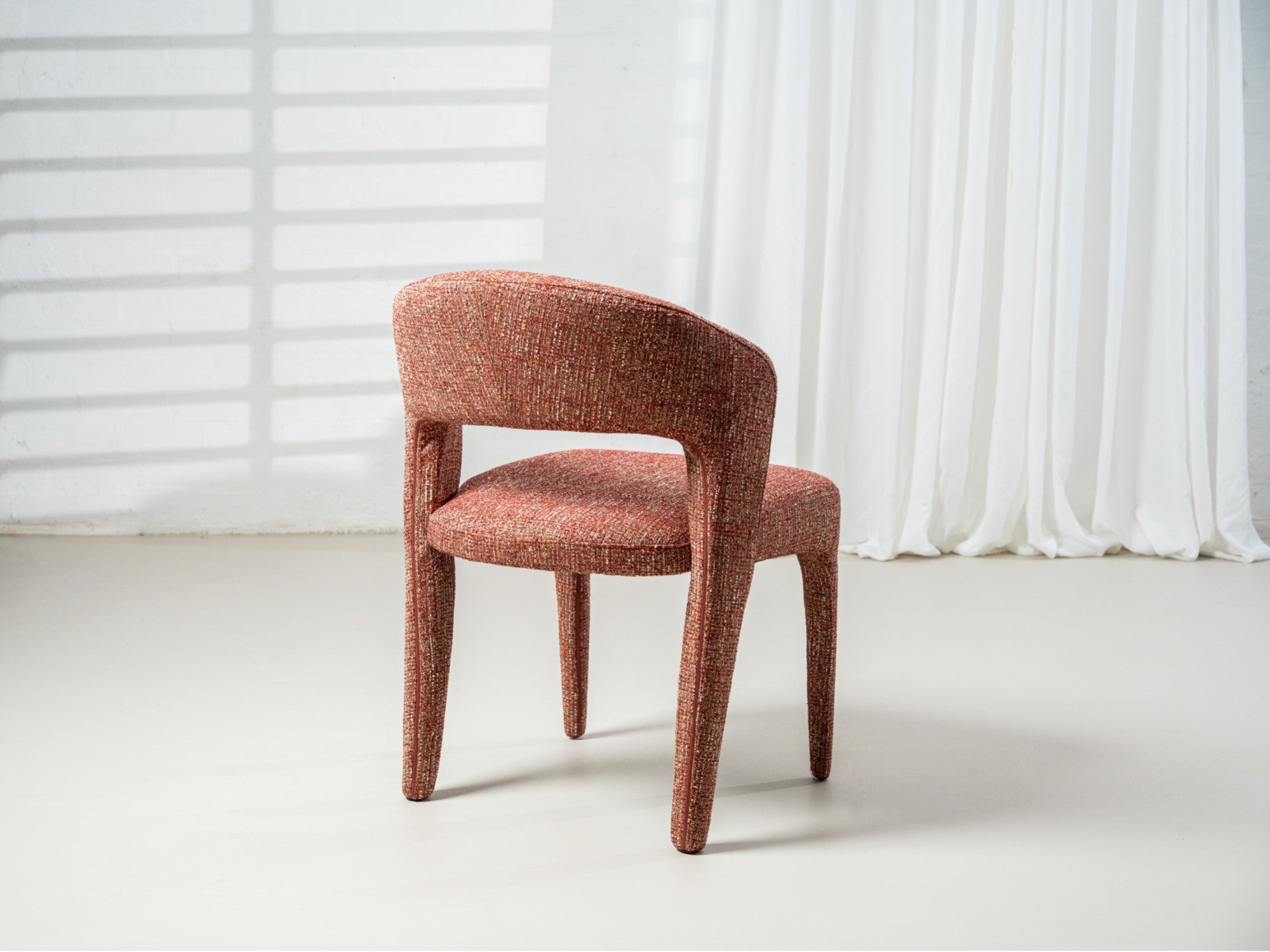 Seville Dining Chair – Sunset | Textured Fabric Upholstery (Set of 2)