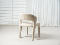 Seville Dining Chair – Wheat | Textured Fabric Upholstery (Set of 2)