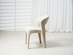 Seville Dining Chair – Wheat | Textured Fabric Upholstery (Set of 2)