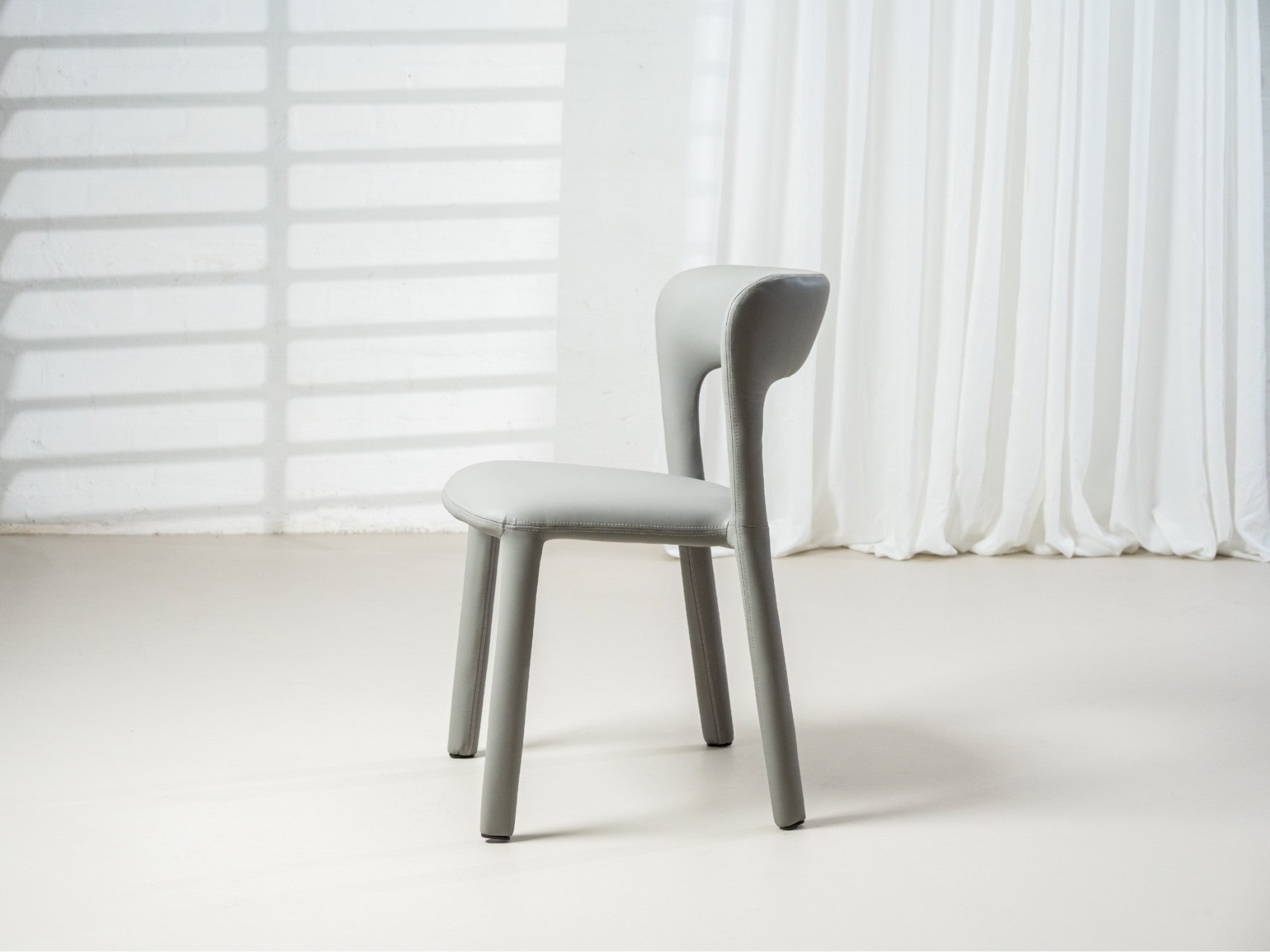 Madrid Dining Chair – Grey | Eco Leather Upholstery (Set of 2)