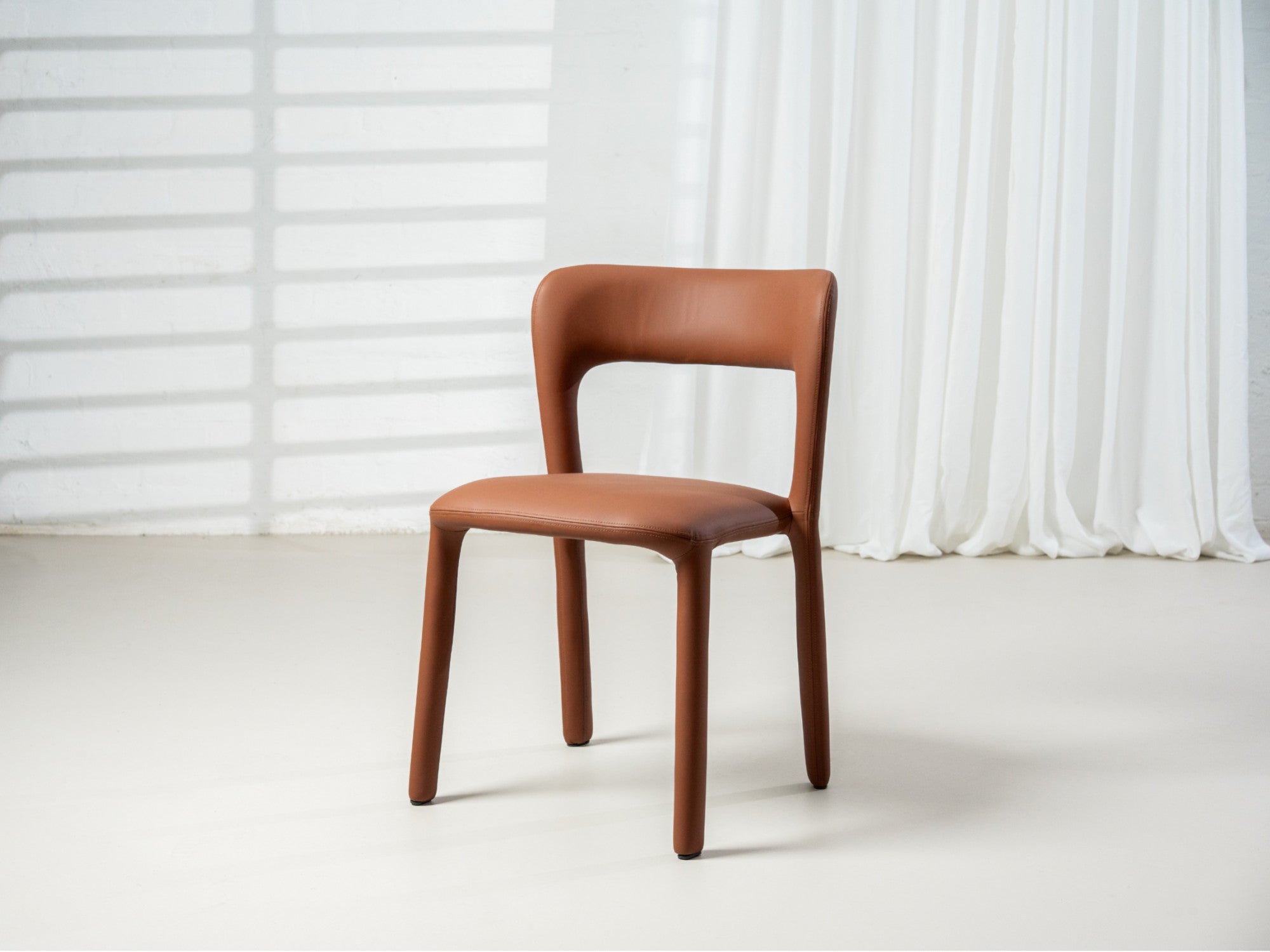 Madrid Dining Chair – Tan | Eco Leather Upholstery (Set of 2)