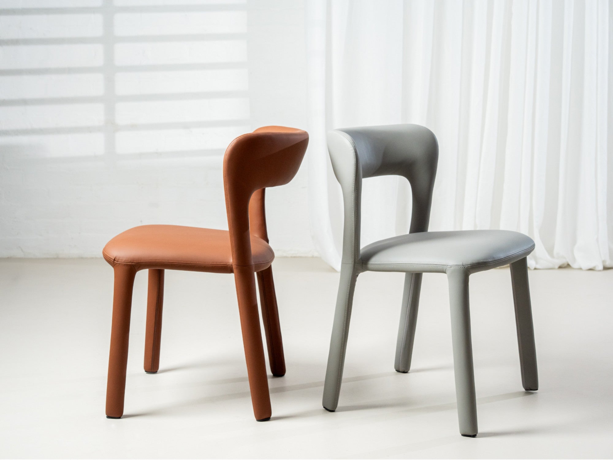 Madrid Dining Chair – Tan | Eco Leather Upholstery (Set of 2)