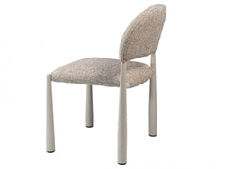 Egypt Dining Chair – Autumn | Textured Fabric & Creamy Frame (Set of 2)