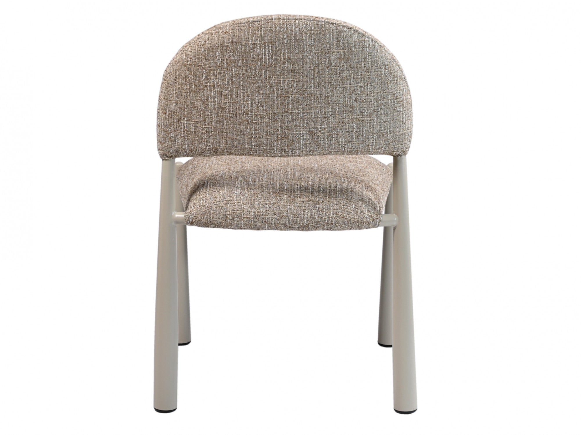 Egypt Dining Chair – Autumn | Textured Fabric & Creamy Frame (Set of 2)