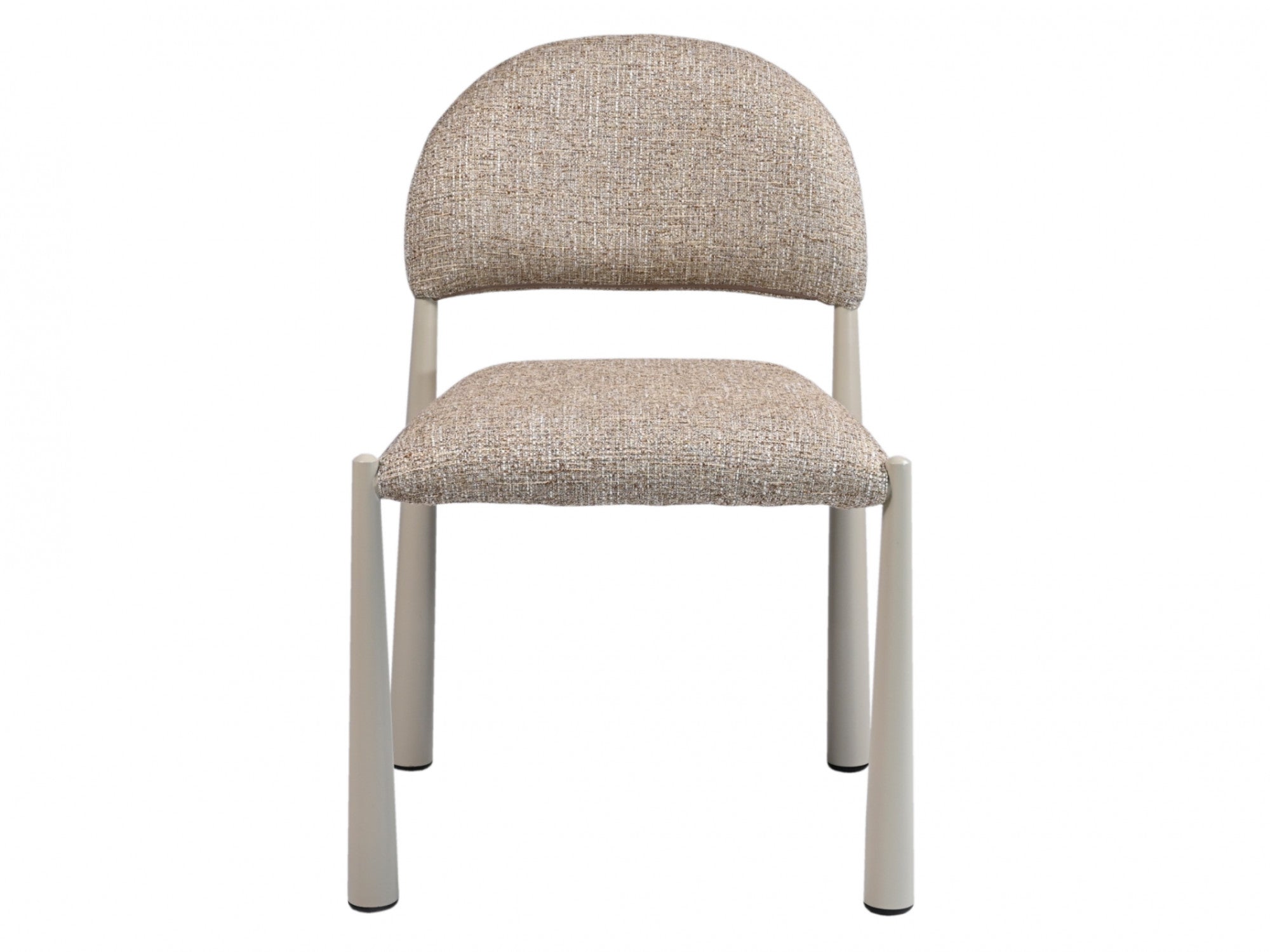 Egypt Dining Chair – Autumn | Textured Fabric & Creamy Frame (Set of 2)