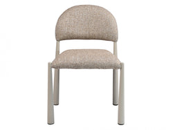 Egypt Dining Chair – Autumn | Textured Fabric & Creamy Frame (Set of 2)