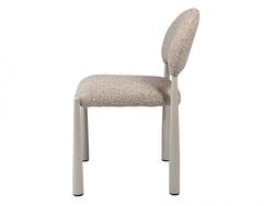 Egypt Dining Chair – Autumn | Textured Fabric & Creamy Frame (Set of 2)