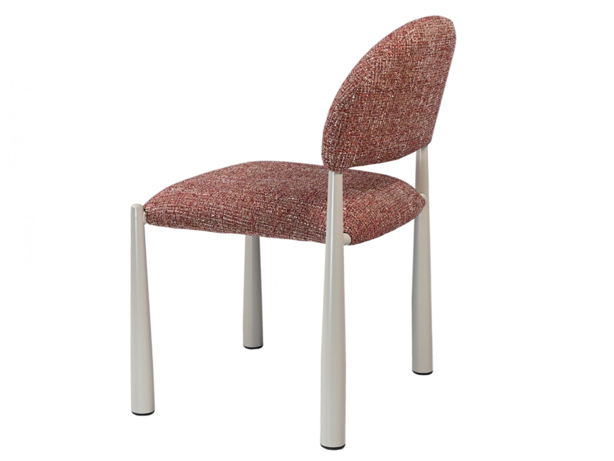Egypt Dining Chair – Sunset | Textured Fabric & Creamy Frame (Set of 2)