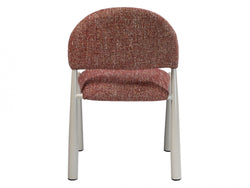 Egypt Dining Chair – Sunset | Textured Fabric & Creamy Frame (Set of 2)