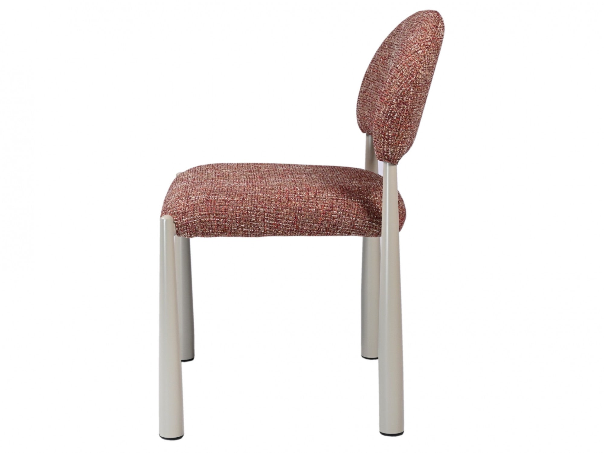 Egypt Dining Chair – Sunset | Textured Fabric & Creamy Frame (Set of 2)