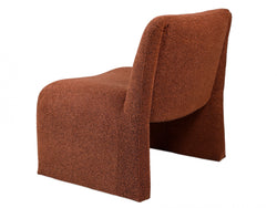 Calais Accent Chair – Terracotta | Boucle Fabric Upholstery