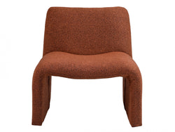 Calais Accent Chair – Terracotta | Boucle Fabric Upholstery
