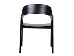 Hendriks Dining Chair – Black | Plywood, Ash Veneer & Solid Ash (Set of 2)