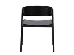 Hendriks Dining Chair – Black | Plywood, Ash Veneer & Solid Ash (Set of 2)