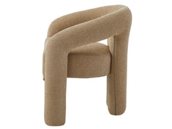 Alba Dining Chair – Sand | Chenille Fabric Upholstery