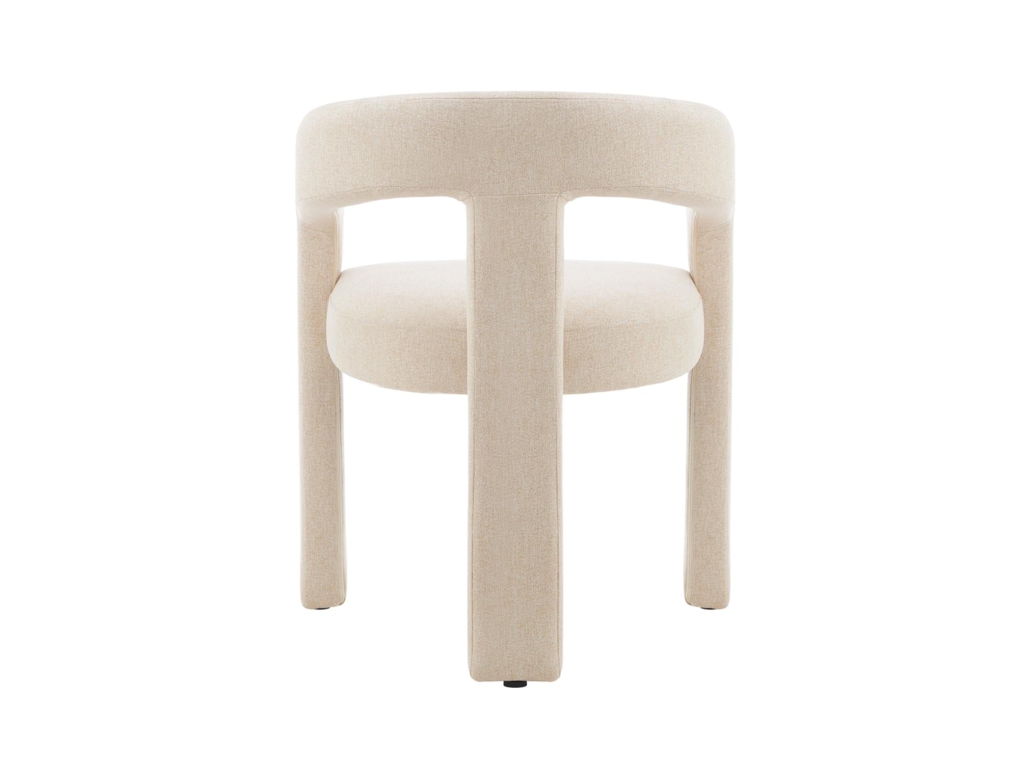 Princeton Dining Chair – Sand | Linen Fabric Upholstery (Set of 2)