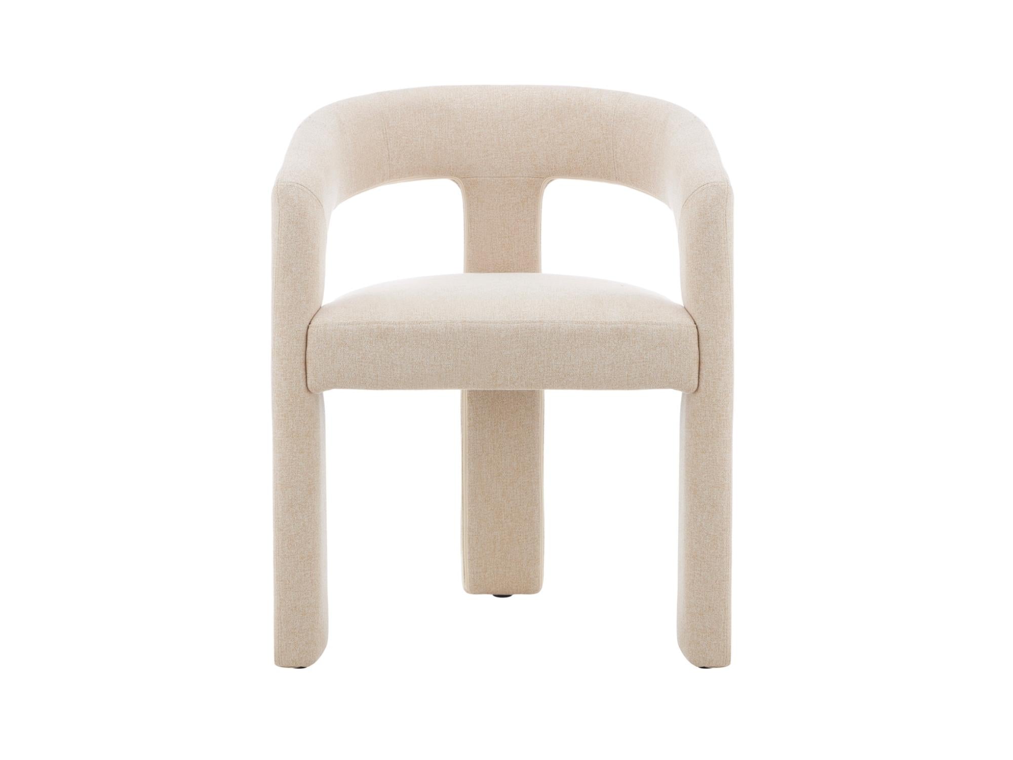 Princeton Dining Chair – Sand | Linen Fabric Upholstery (Set of 2)