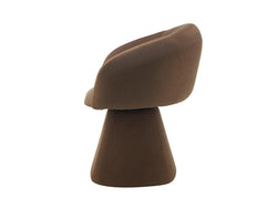 Lugarno Dining Chair – Chocolate | Mohair Fabric Upholstery