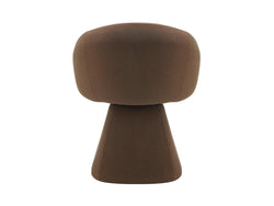 Lugarno Dining Chair – Chocolate | Mohair Fabric Upholstery
