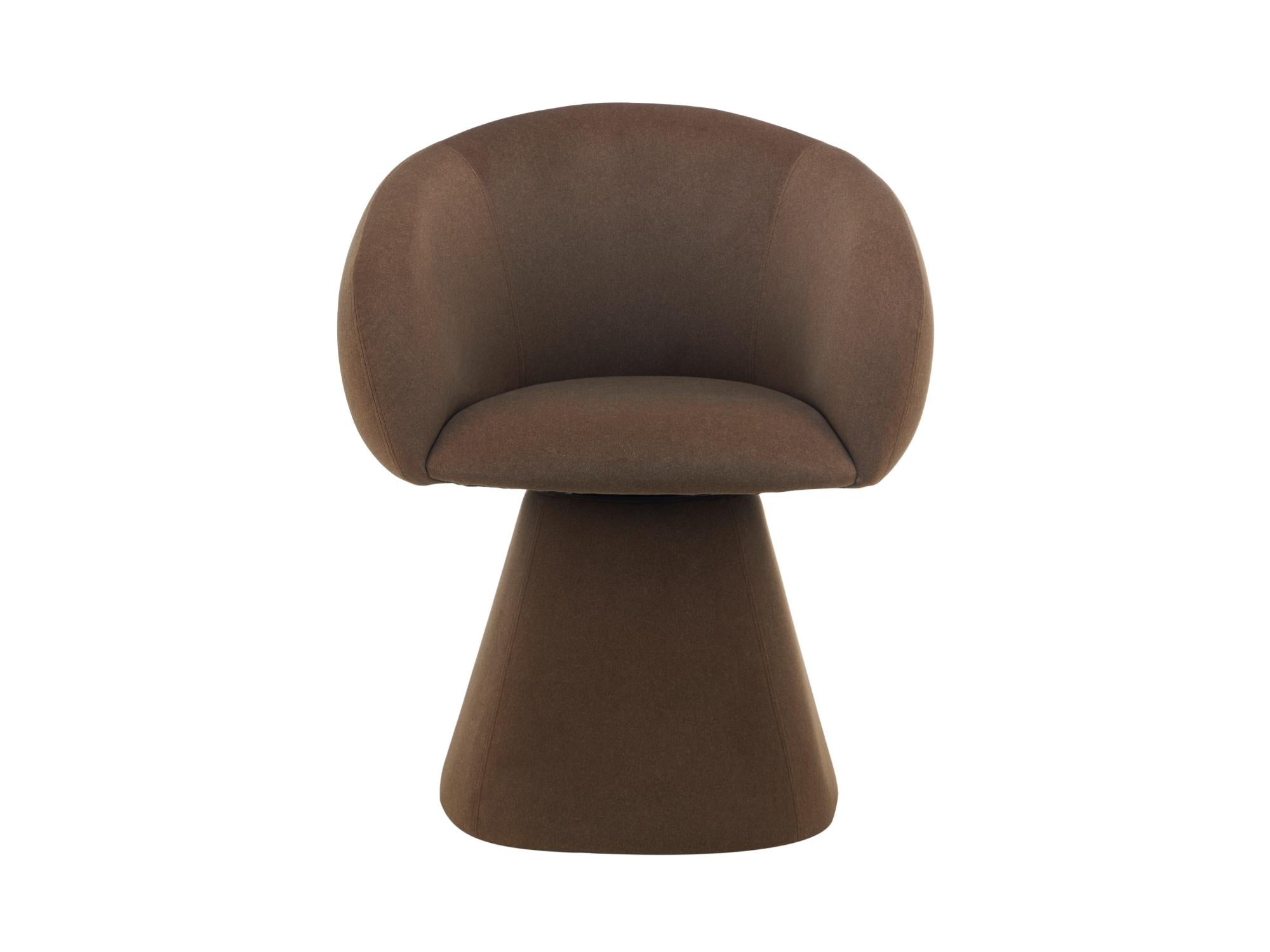 Lugarno Dining Chair – Chocolate | Mohair Fabric Upholstery
