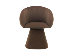 Lugarno Dining Chair – Chocolate | Mohair Fabric Upholstery