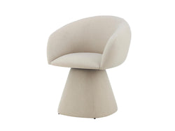 Lugarno Dining Chair – Linen | Mohair Fabric Upholstery
