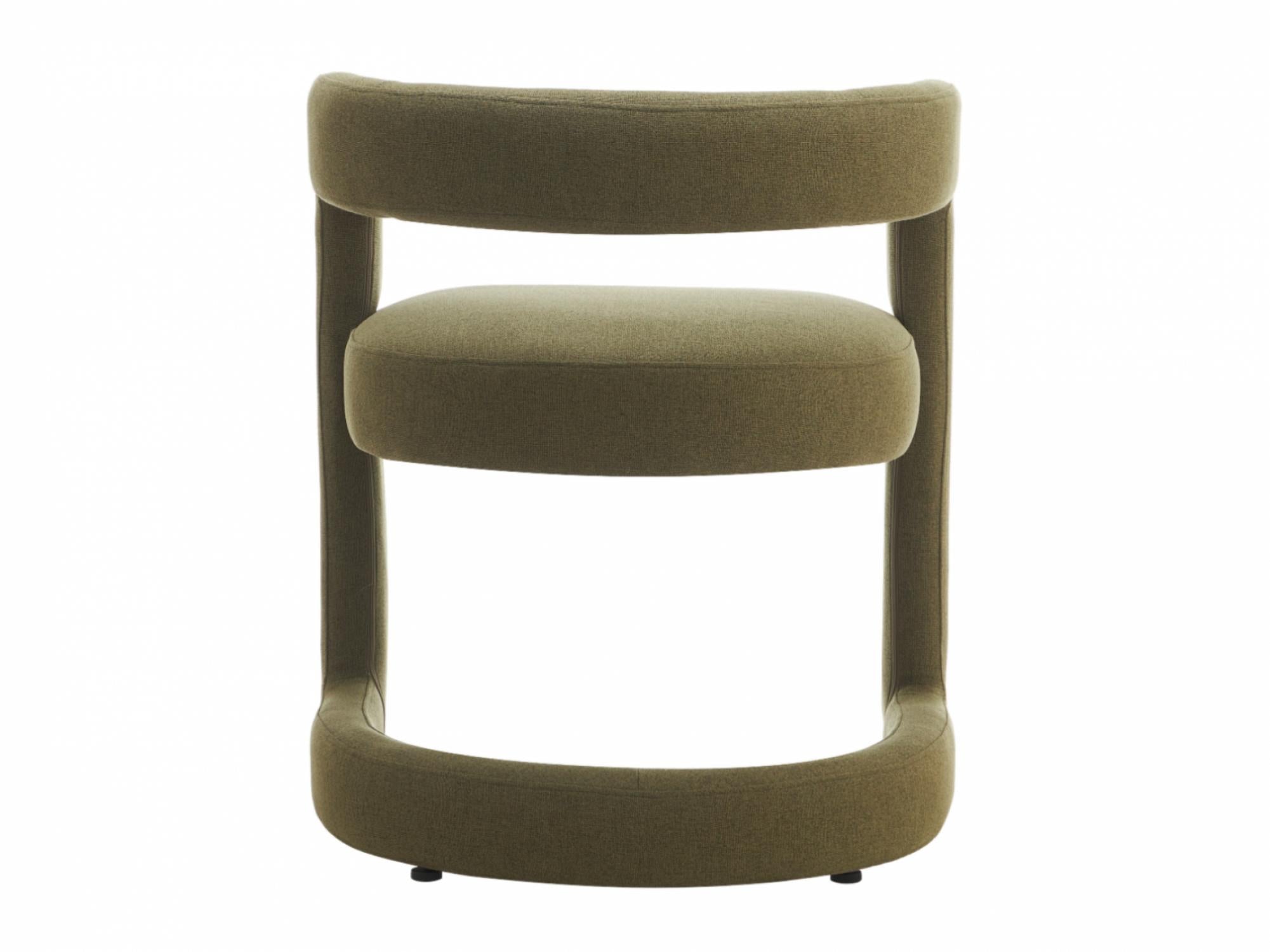 Toronto Dining Chair – Olive | Linen Fabric Upholstery (Set of 2)