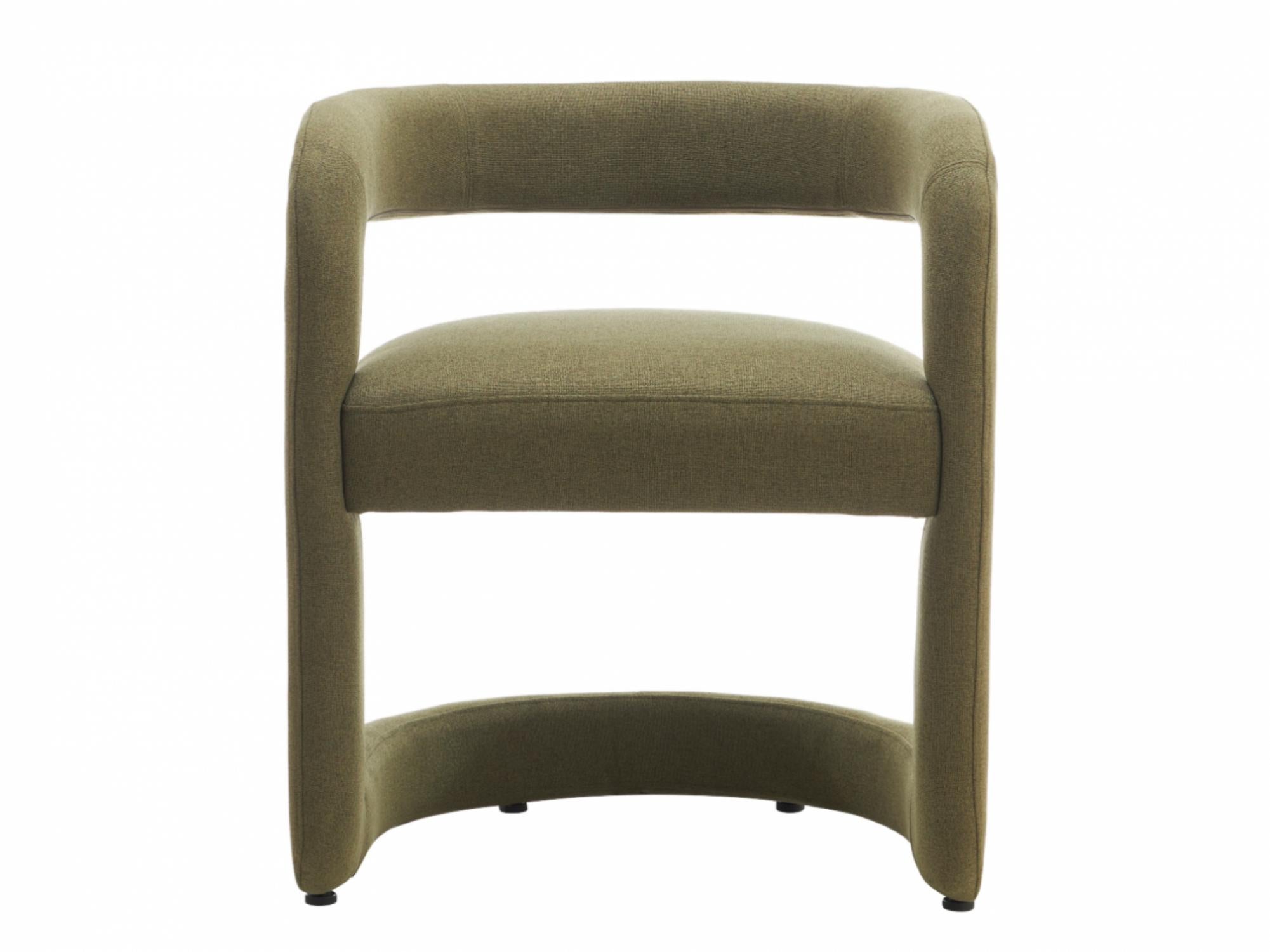 Toronto Dining Chair – Olive | Linen Fabric Upholstery (Set of 2)