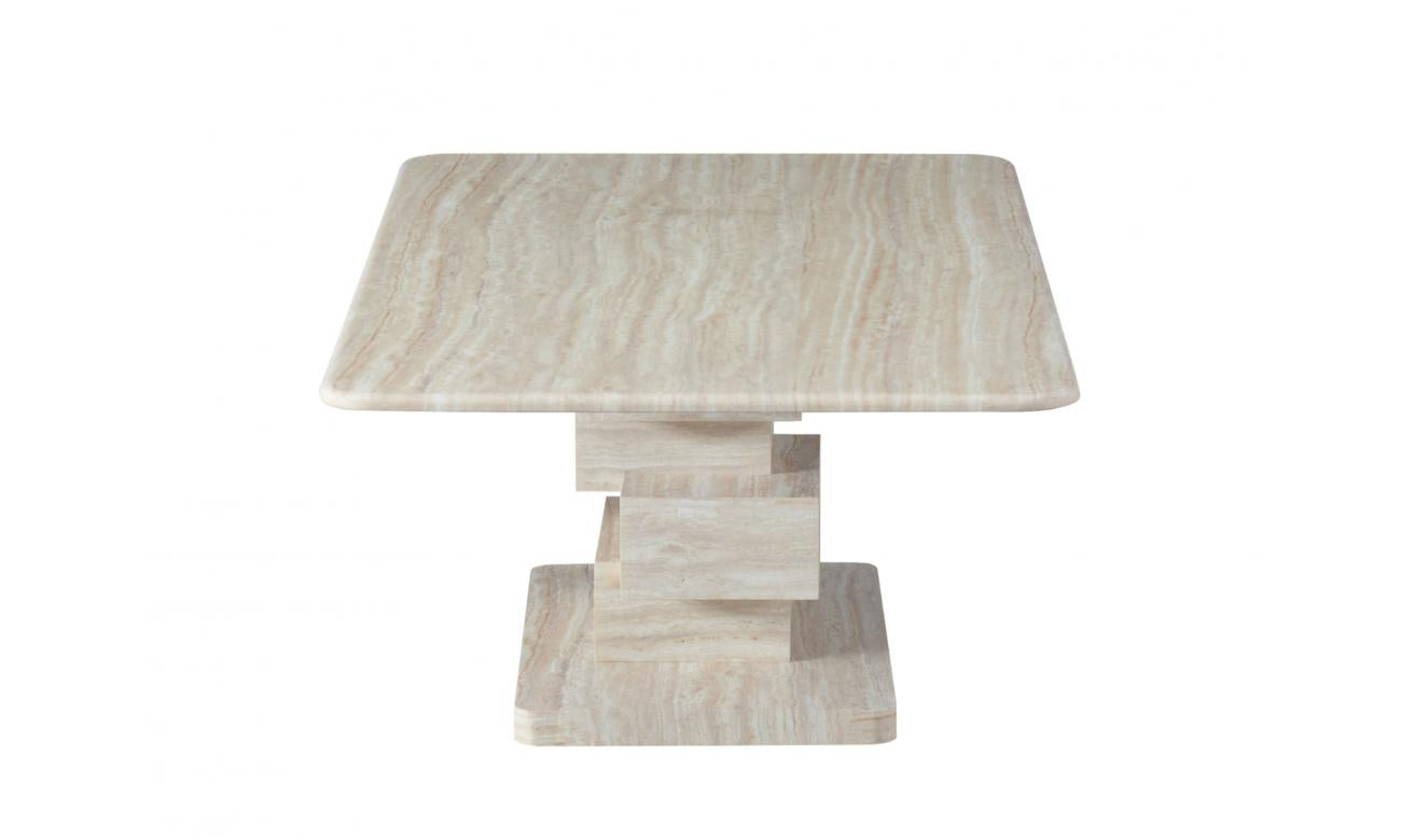 Eros Coffee Table White Travertine