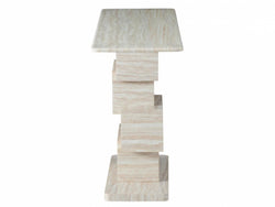 Eros Console Table White Travertine