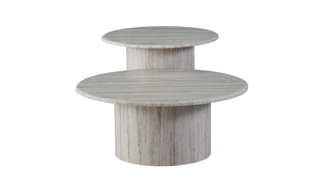 Seoul Side Table Grey Marble