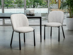 Miya Dining Chair Oyster White (Set of 2)