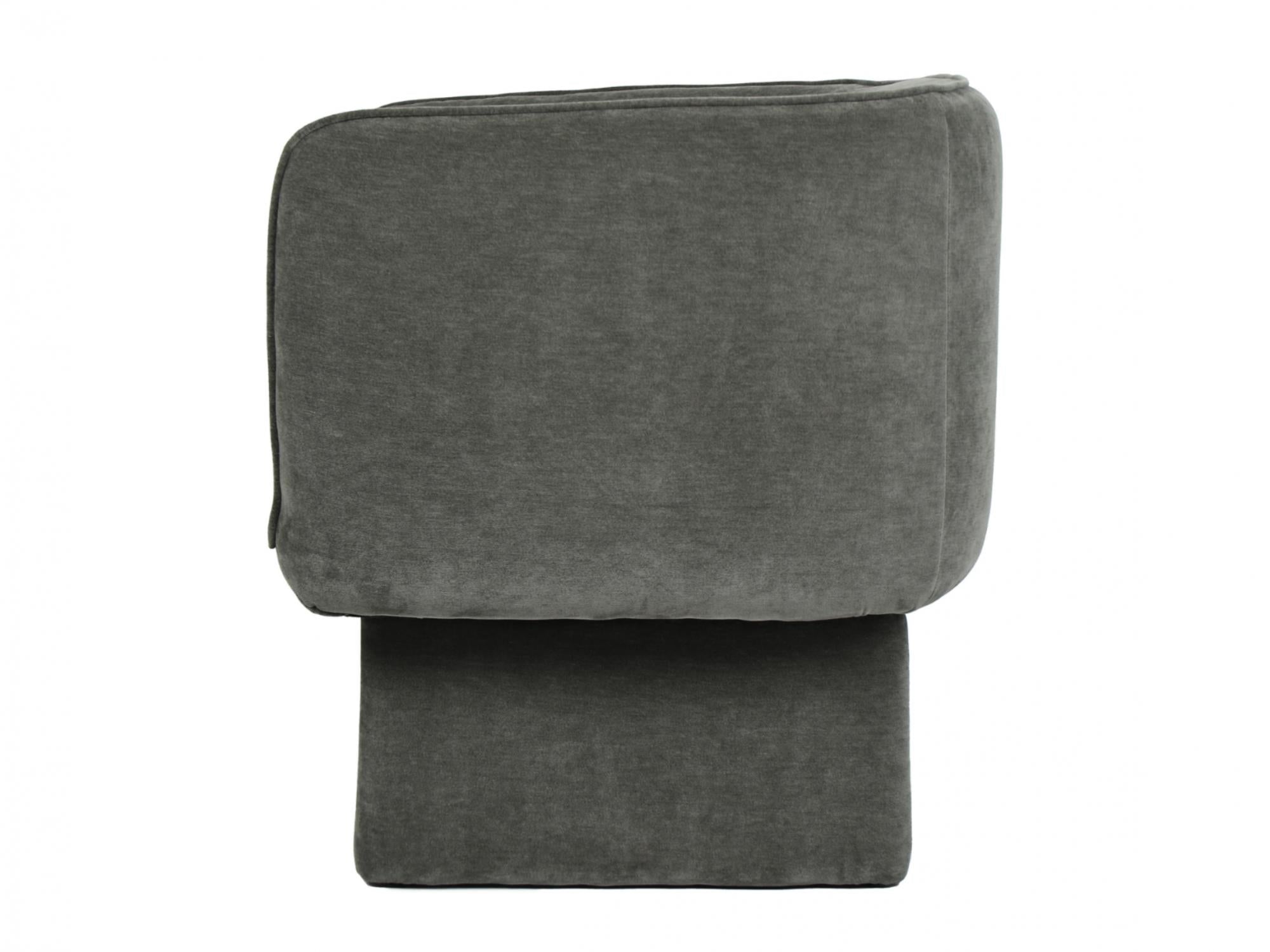 Chloe Swivel Occasional Chair – Olive | Chenille Fabric Upholstery
