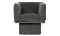 Chloe Swivel Occasional Chair – Olive | Chenille Fabric Upholstery