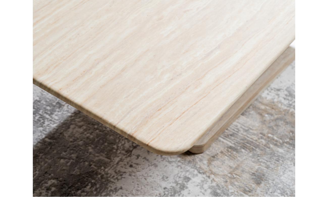 Eros Coffee Table White Travertine