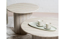 Seoul Side Table Grey Marble