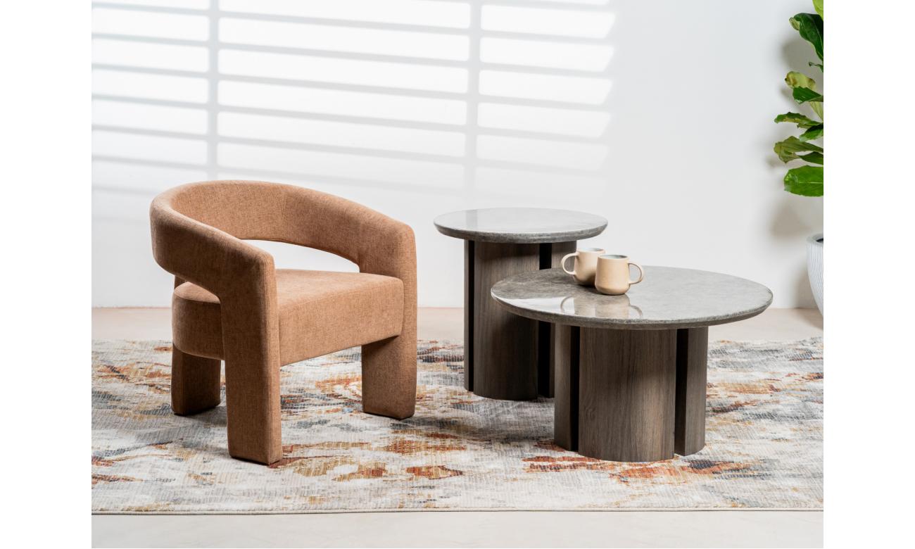Corfu Coffee Table Grey Marble