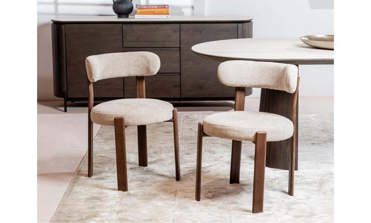 Carmo Dining Chair Beige (Set of 2)