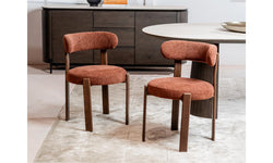 Carmo Dining Chair Rust (Set of 2)