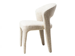 Seville Dining Chair – Wheat | Textured Fabric Upholstery (Set of 2)