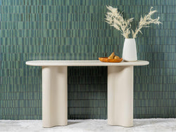 Coastal Console Table – Pebble | Micro-Cement Coated MDF