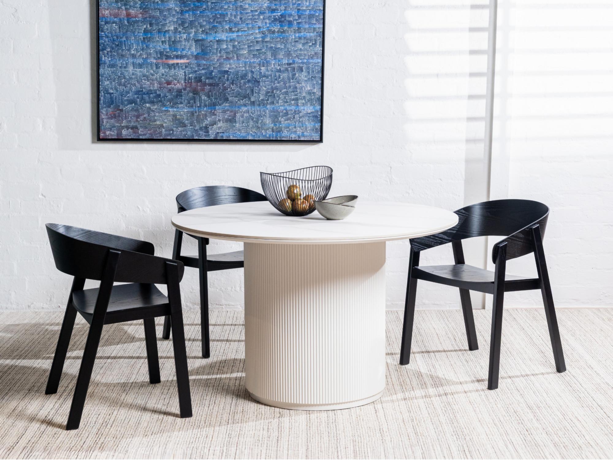 Hendriks Dining Chair – Black | Plywood, Ash Veneer & Solid Ash (Set of 2)