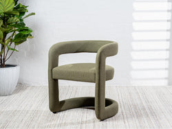 Toronto Dining Chair – Olive | Linen Fabric Upholstery (Set of 2)