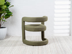 Toronto Dining Chair – Olive | Linen Fabric Upholstery (Set of 2)