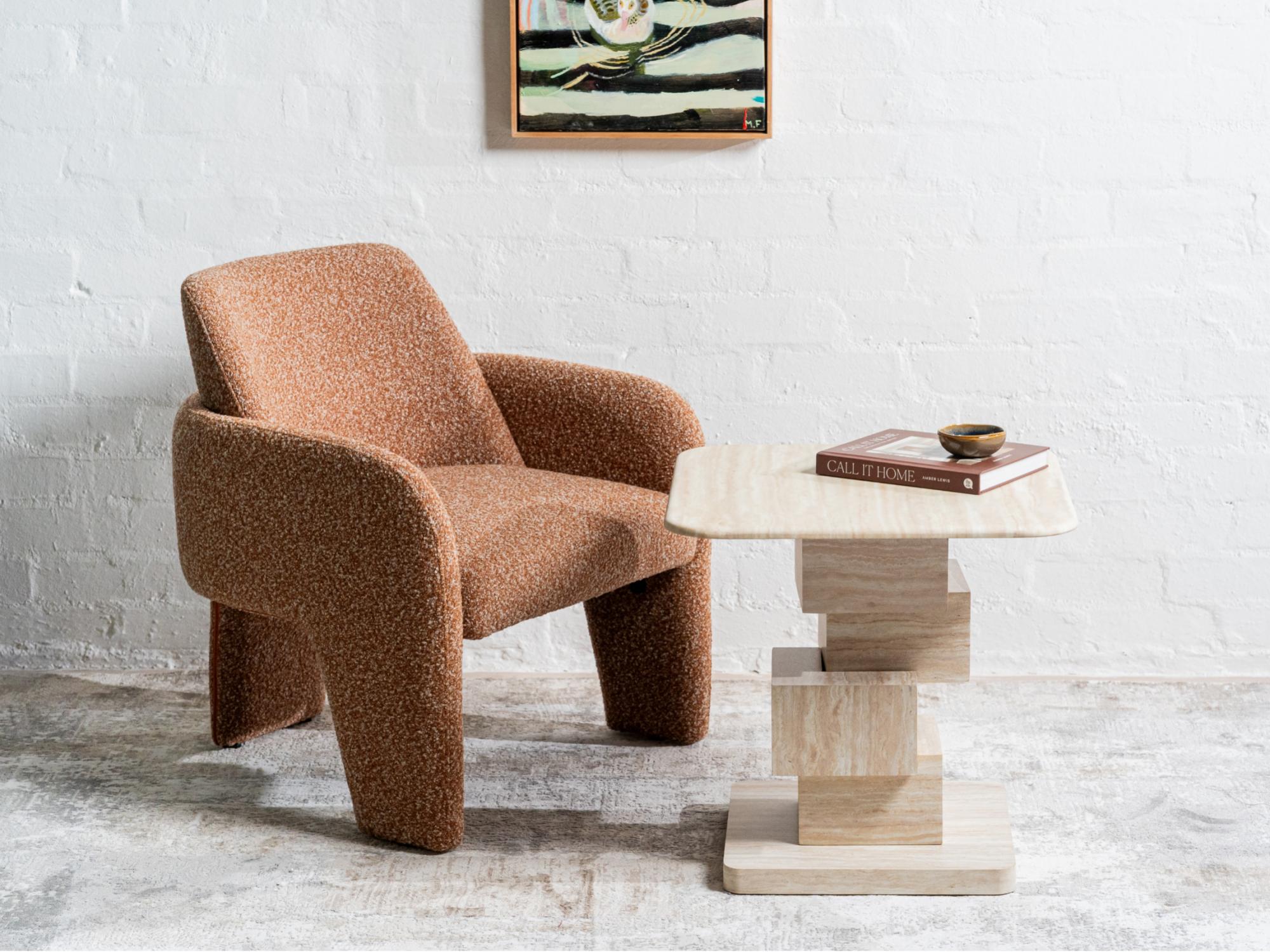 Zurich Occasional Chair – Paprika | Chenille Fabric