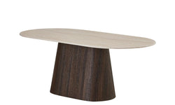 Crete Large Dining Table Travertine