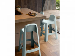 Bondi Outdoor Bar Stool – Celadon Green | Solid Plastic (Set of 2)